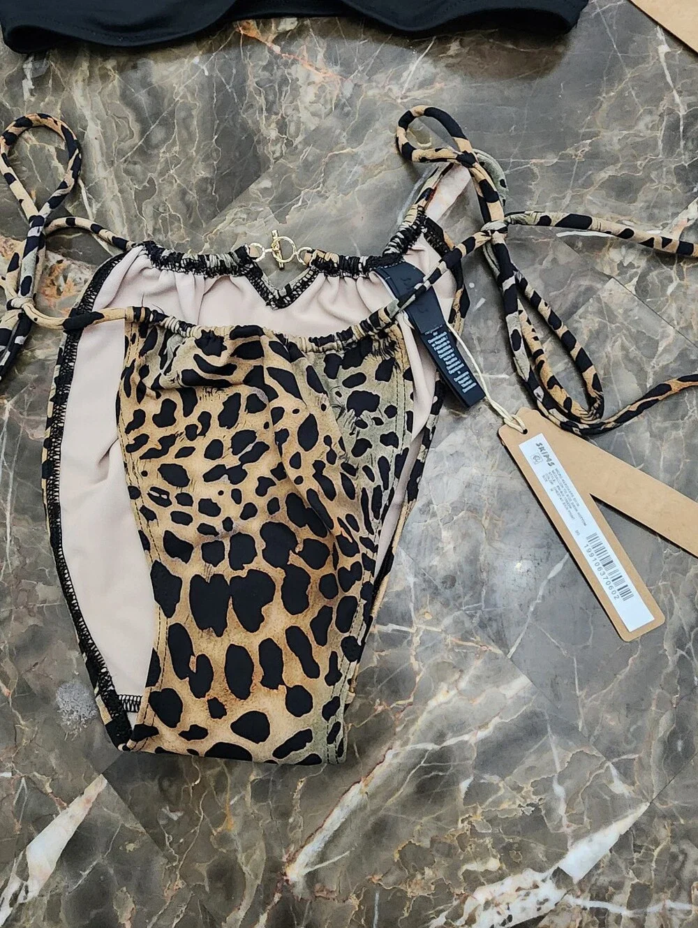 SKIMS NWT Medallion Tie Side Bottom SIZE MED AND Plunge Triangle Top Size SMALL